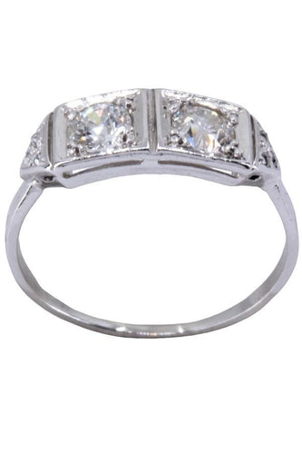 Bague BAGUE JARRETIÈRE ART-DÉCO DIAMANTS 58 Facettes 064231