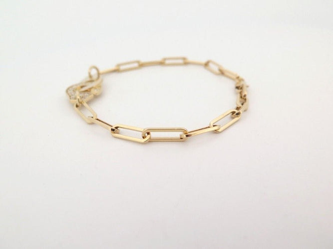 Bracelet bracelet DINH VAN menottes r12 or jaune 18k & diamants 58 Facettes 255762