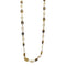 Collier Sautoir vintage grains de café, or jaune et oeil de tigre. 58 Facettes 32491