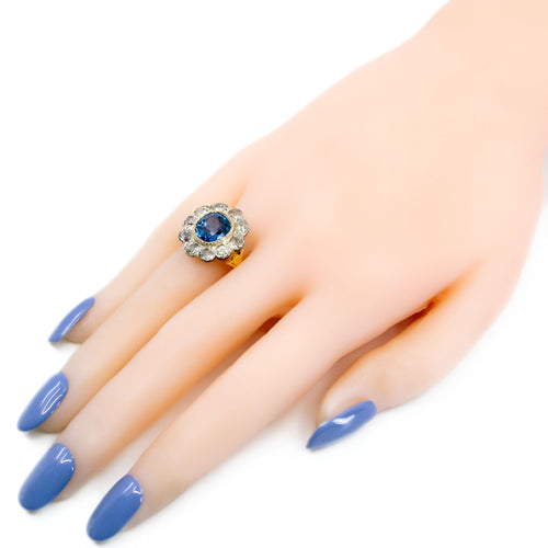 Bague 55.5 Bague saphir et diamant 58 Facettes 816CAA3FC0754FCB891163EC4046745A