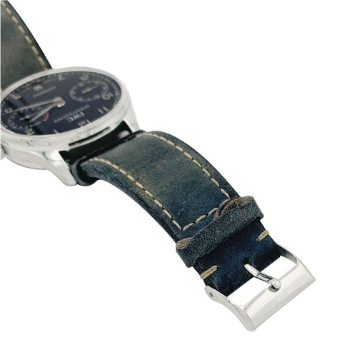 Montre Montre IWC, "Portugaise Automatique", acier, cuir. 58 Facettes 32264