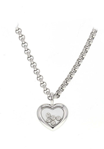 Collier Collier CHOPARD Happy Diamonds Icons en Or Blanc 750/1000 58 Facettes 61795-57666