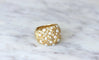 Bague Bague jonc croisillons perles et diamants 58 Facettes