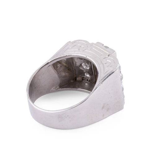 Bague Bague platine en diamant 1930 58 Facettes