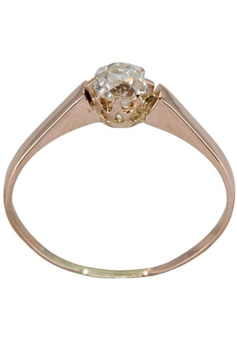 Bague SOLITAIRE ANCIEN DIAMANT 0.20 CARAT 58 Facettes 054031