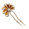 Broche Broche vintage or rose, platine et diamants. 58 Facettes 32115