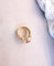 Bague Bague en Or jaune & Corail cabochon 58 Facettes AA 1385