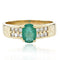 Bague 64 Bague émeraude diamants or jaune occasion 58 Facettes 21-693