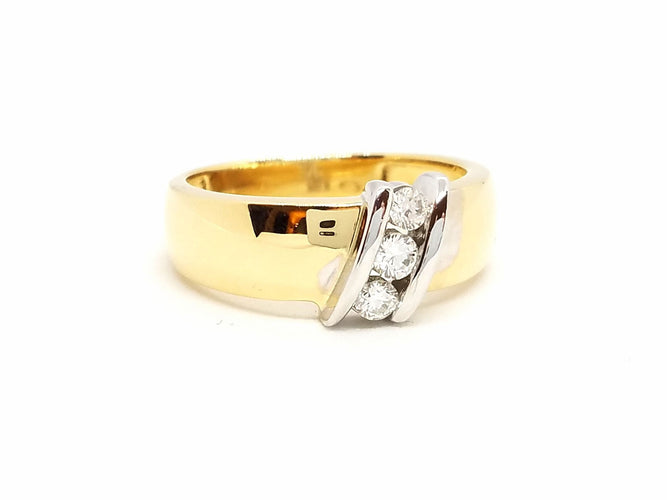 Bague 55 Bague Or jaune Diamant 58 Facettes 718100CN