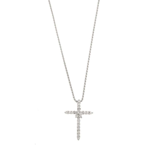 Collier Collier pendentif croix diamants 58 Facettes 27752