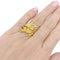 Bague 51 Bague croisée or jaune texturé. 58 Facettes 33602