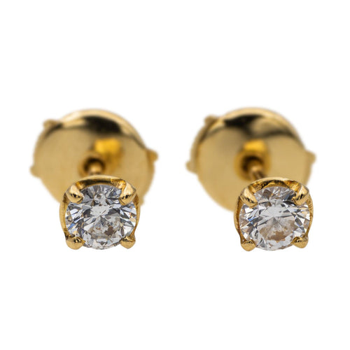 Boucles d'oreilles Boucles d'oreilles Puces Or jaune Diamant 58 Facettes 2822724CN