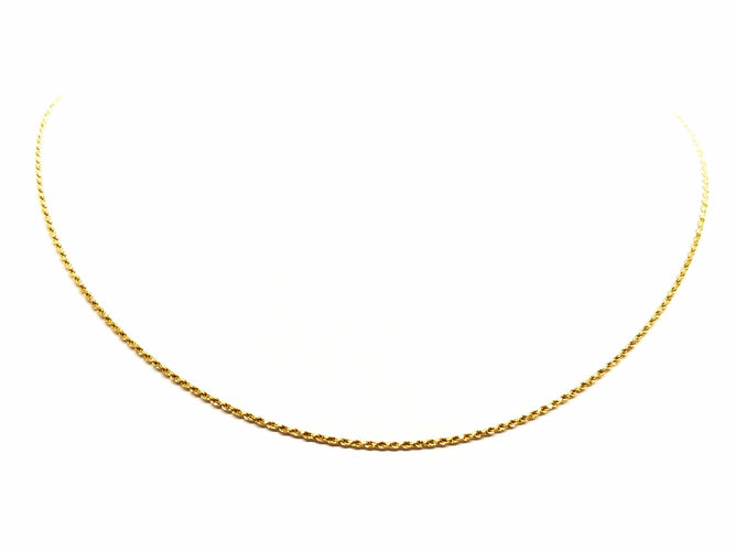 Collier Collier Maille corde Or jaune 58 Facettes 1629157CN