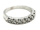 Bague 51 Bague Demi alliance Or blanc Diamant 58 Facettes 1588626CN