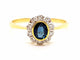 Bague 56 Bague Or jaune Saphir 58 Facettes 06321CD