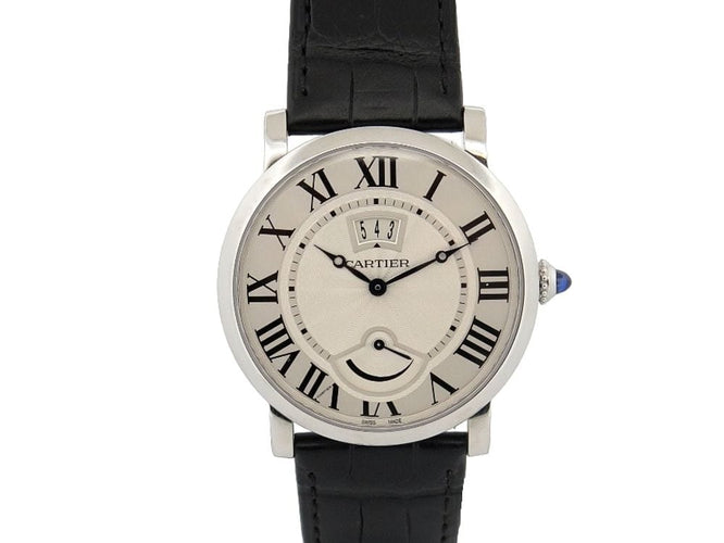 Montre montre rotonde de CARTIER 40mm croco mecanique fullset 58 Facettes 256928