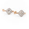 Boucles d'oreilles Boucles d'oreilles Dormeuses Or rose Diamant 58 Facettes 1987598CN