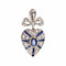 Pendentif Pendentif ancien saphir diamants coeur 58 Facettes 23-113
