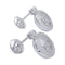 Boucles d'oreilles Boucles d'oreilles Chopard, "Happy Diamonds" en or blanc, diamants. 58 Facettes 32316