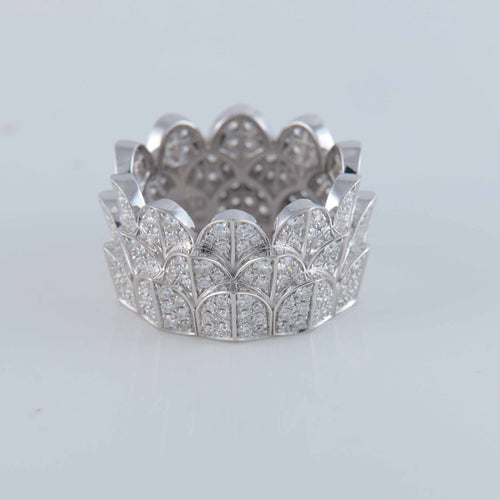 Bague 54 Fred Bague île d’or pavage diamants 58 Facettes