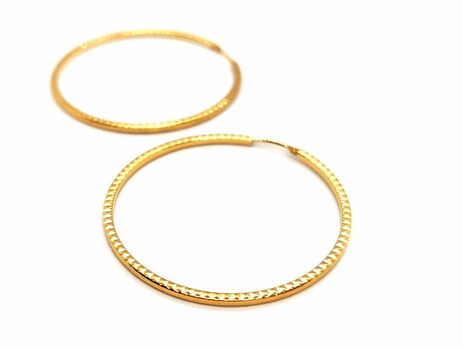 Boucles d'oreilles Boucles d'oreilles Créoles Or jaune 58 Facettes 1639516CN