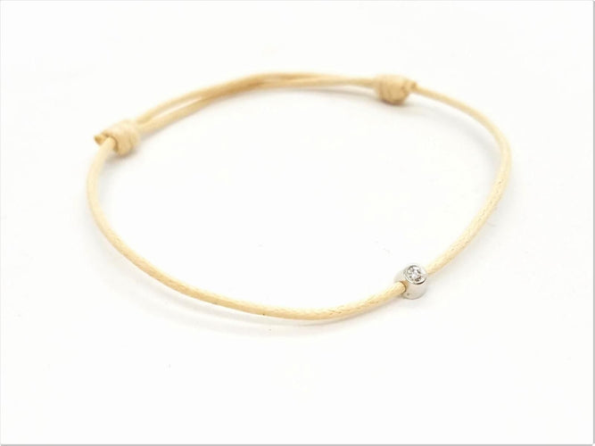 Bracelet Bracelet Cordon Or rose Diamant 58 Facettes 578852RV