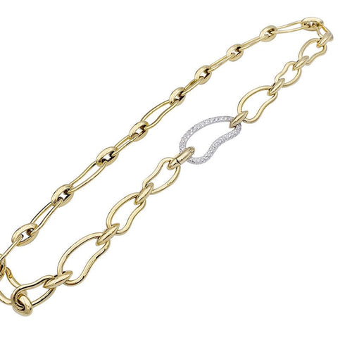 Collier Collier Pomellato, "Paisley", or jaune, diamants. 58 Facettes 33055