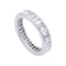 Bague 50 Alliance Cartier, diamants baguette et platine. 58 Facettes 32607