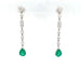 Boucles d'oreilles Boucles d'oreilles lustre Diamant Emeraude 58 Facettes