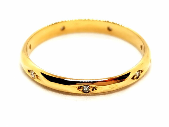 Bague 52 Bague Alliance Or jaune Diamant 58 Facettes 1628856CN