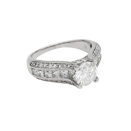 Bague 57 Bague diamant 1,13 carat en or blanc. 58 Facettes 30669