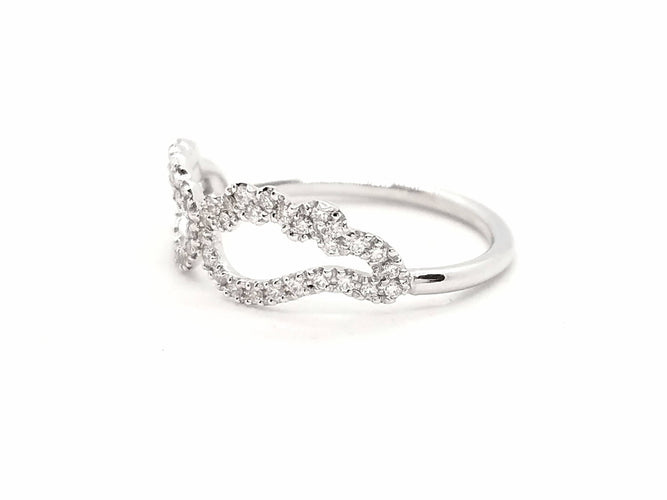 Bague 52 Bague Aile d'ange Or blanc Diamant 58 Facettes 579301RV