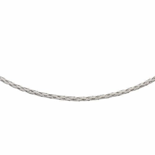 Collier Collier Tressé Or blanc 58 Facettes 2682342CD