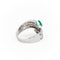 Bague 47 Bague Toi & Moi Or blanc Emeraude 58 Facettes 1731222CN