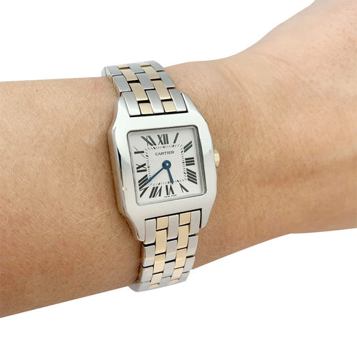 Montre Montre Cartier, "Santos demoiselle", or et acier. 58 Facettes 31309