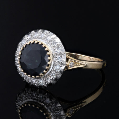 Bague 60 Bague ancienne saphir et diamants ronde 58 Facettes 22-506