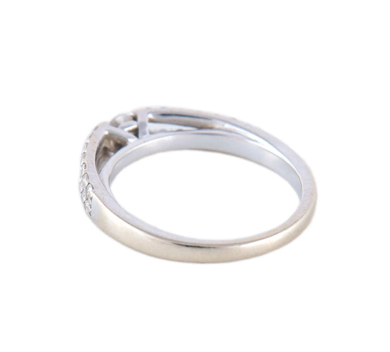 Bague BAGUE OR BLANC & DIAMANTS 58 Facettes BO/220060 NSS-STA