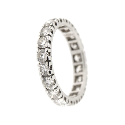 Bague 54 Alliance tour complet diamants 2,40 ct 58 Facettes 33088