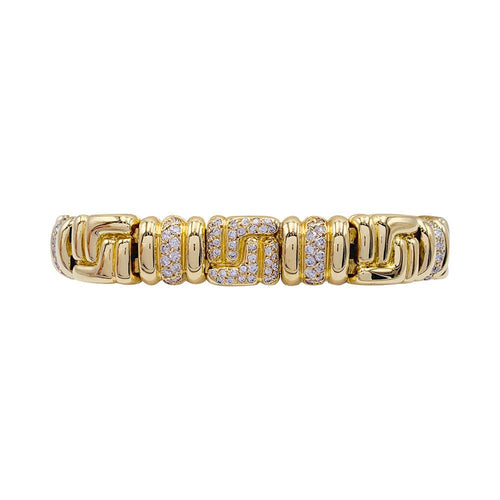 Bracelet Bracelet Boucheron, or jaune, diamants. 58 Facettes 32290