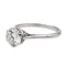 Bague 55 Bague Solitaire Or blanc Diamant 58 Facettes 2621604CN