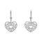 Boucles d'oreilles Boucles d'oreilles pendantes Coeur diamants 58 Facettes 28314
