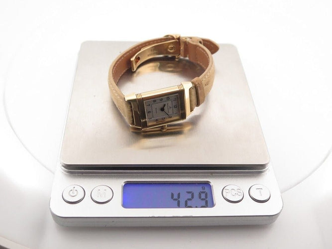 Montre montre jaeger lecoultre reverso lady 33 mm mecanique or 18k 58 Facettes 255591