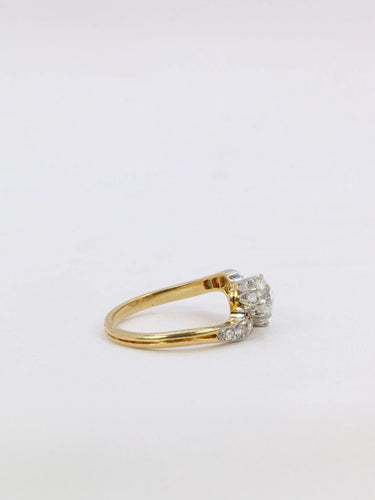 Bague Bague toi et moi Belle Epoque diamants taille ancienne 58 Facettes 852