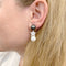 Boucles d'oreilles Boucles d'oreilles Chanel, "Comète", or blanc, diamants, perles. 58 Facettes 32771