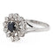 Bague 57 Bague Marguerite Or blanc Saphir 58 Facettes 2283188CN