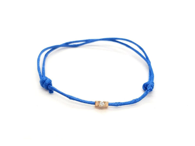 Bracelet Bracelet Cordon Or rose Diamant 58 Facettes 578890RV