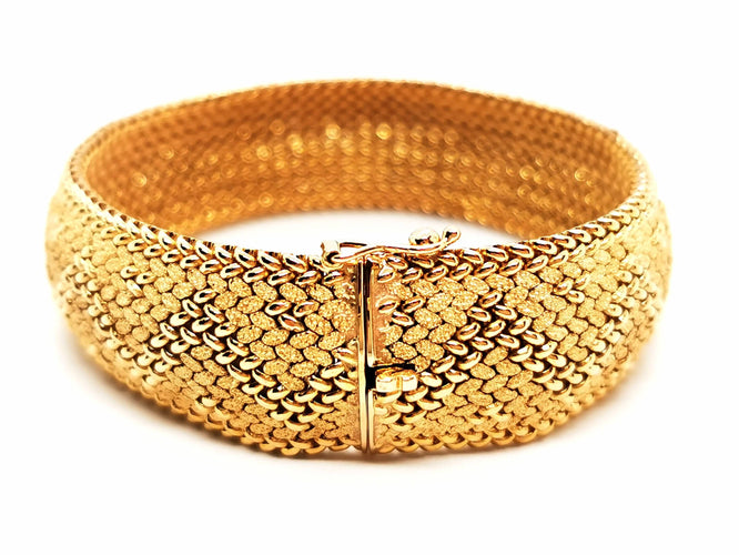 Bracelet Bracelet Maille polonaise Or jaune 58 Facettes 1232194CN