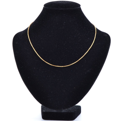 Collier Chaine en or jaune maille forçat limée 58 Facettes 13-173