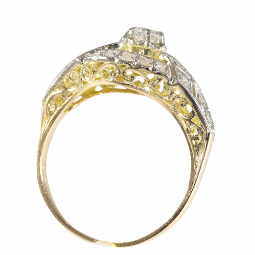 Bague 57 Bague de fiançailles en diamant 58 Facettes 22321-0022