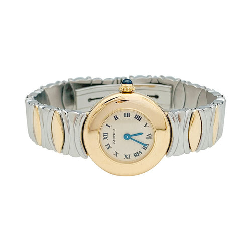 Montre Montre Cartier, "Colisée", or jaune, acier. 58 Facettes 31182